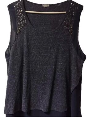 Eyeshadow ~ Women’s ~ Top ~ 2X ~ Sleeveless ~ Blouse ~ Beaded